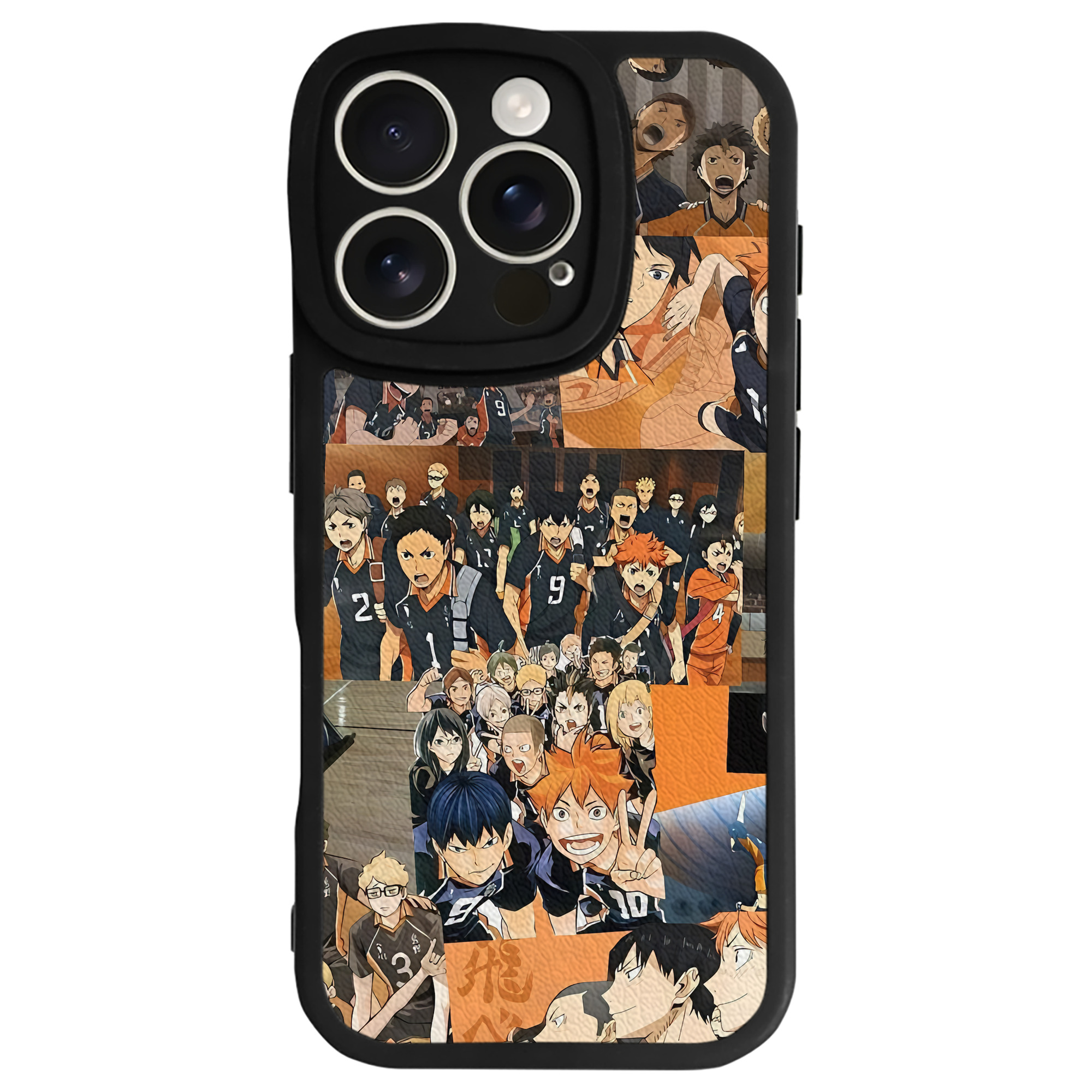 （画像用） ハイキュー!! Haikyu!! 【iPhone 16シリーズ対応】シリコンスマホケース（レザー調） 材質：シリコン